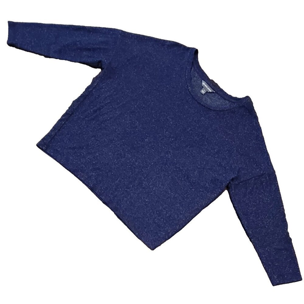 Alexander Jordan Men's Sweatshirt Dark Blue Long Sleeve Speckled Size Large